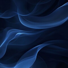 Aufkleber - Elegant Blue Waves: A Modern Abstract Art Piece Featuring Flowing Lines on a Dark Backdrop.
