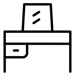 Sticker - Furniture Storage Drawer Line Icon