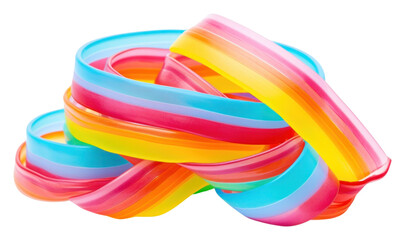 Canvas Print - PNG Sour candy belt jewelry bangles white background.