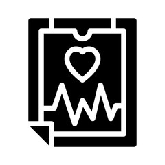 Poster - medical chart glyph icon