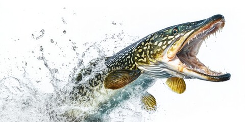 Poster - Large fish with open mouth