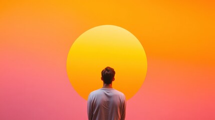 Aufkleber - Dynamic Gradient Design Interactive Light Installation in Tech-Savvy Spaces - Aesthetic Innovation for Visual Engagement and Branding