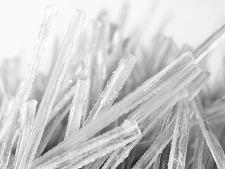 Canvas Print - Close-up of ice crystals