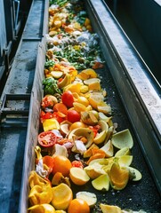 Poster - Fresh produce on conveyor belt