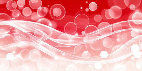 Wall Mural - Red and pink bokeh background