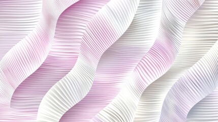 Wall Mural - soft pink and white wavy background texture with elegant lines