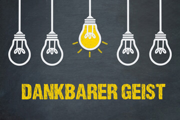 Poster - dankbarer Geist	
