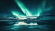 © Bijac - Ethereal Aurora Borealis Dancing in Star-Filled Night Sky Over Nordic Landscape Natural Wonder Photography