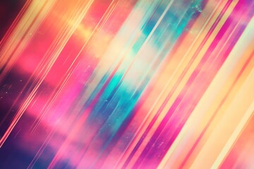 Wall Mural - abstract colorful diagonal light streaks background.