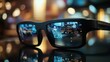 © Anisah - Augmented Reality Glasses Reflecting Urban Data Streams at Night