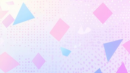 Wall Mural - abstract geometric background with soft pastel colors and shapes