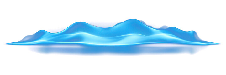 Wall Mural - png smooth wave light background blue art.
