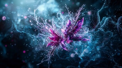 Leinwandbilder - Abstract emotional landscape digital art surreal environment ethereal view visual representation of feelings