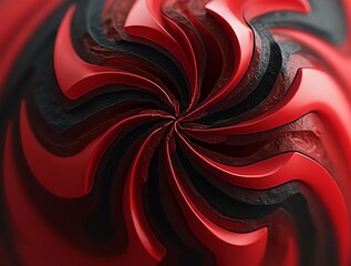 dynamic design with geometric shapes that seem to rotate around the center
