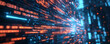 © ivlianna - Cyber warfare attack in progress with glowing data streams in a digital landscape at nighttime