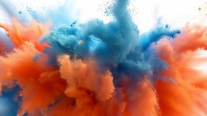Wall Mural - vibrant color burst explosion: dynamic animated graphic design element. perfect for motion graphics,