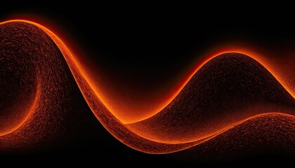 Wall Mural - a red wave is in the dark with a black background 8