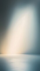 Wall Mural - light illuminates corner with subtle gradient and reflection