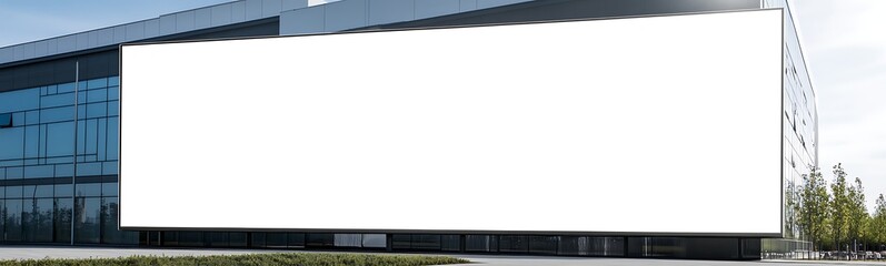 Fototapete - A bright white LED screen mounted, showcasing vibrant visuals for modern display solutions.