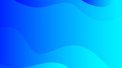 Fototapete - Green Blue Abstract Background Soft Waves. Gradient Fluid Wave Banner Template Design.  Gradient Green Blue liquid Wave Background. Tech glow from curved lines Design