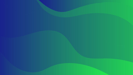 Aufkleber - Green Blue Abstract Background Soft Waves. Gradient Fluid Wave Banner Template Design.  Gradient Green Blue liquid Wave Background. Tech glow from curved lines Design