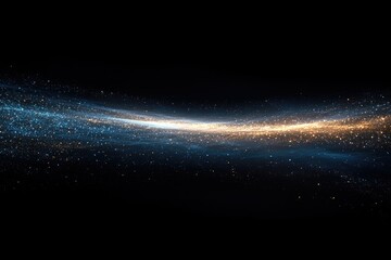 Aufkleber - A cosmic river of glittering stardust flows across a dark, ethereal expanse.