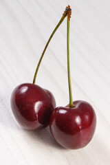 Wall Mural - Fresh ripe cherries. Healthy dessert or snack