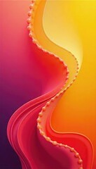 Wall Mural - abstract background with swirling orange and yellow hues, pink, yellow