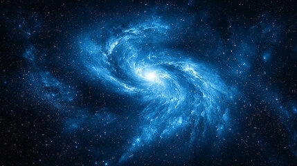 cosmic spiral galaxy nebula in deep space. possible use astronomy, space exploration background