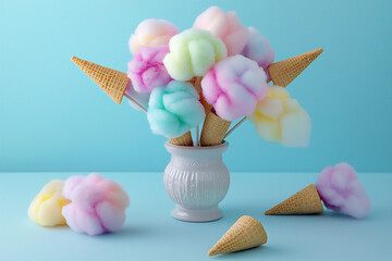 Sticker -  cotton candy bouquet