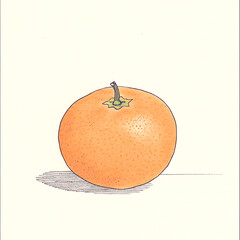 Canvas Print - PNG An isolated fresh orange illustration watercolor produce