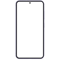 Wall Mural - photo of smartphone similar to android device without background and screen. frame only. purple colo