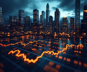 Poster - A Futuristic Cityscape: A Glimpse into the Future of Urban Development