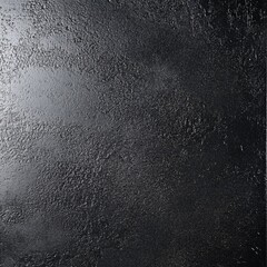 Leinwandbilder - Abstract Textured Black Surface with Subtle Light Reflections and a Rugged, Industrial Feel