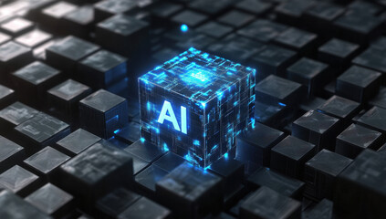 AI, Artificial Intelligence concept,3d rendering,conceptual image. 
