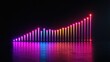 © uu - Neon Rainbow Light Equalizer Abstract Background