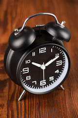 Wall Mural - Black classic desktop alarm clock