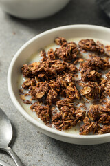 Wall Mural - Homemade Healthy Chocolate Granola Breakfast Cereal