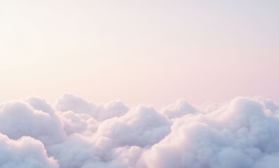 Wall Mural - Soft pastel clouds at sunrise