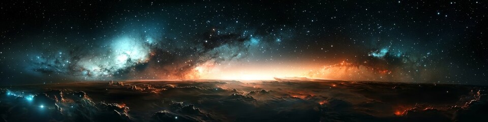 A mesmerizing view of the Milky Way galaxy and twinkling stars.
