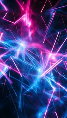 Wall Mural - a colorful and abstract representation of energy bursts and connections