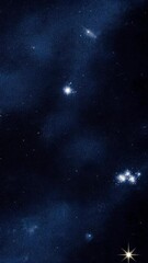 Wall Mural - Deep space view showcasing a cluster of stars and celestial bodies against a dark backdrop of the universe