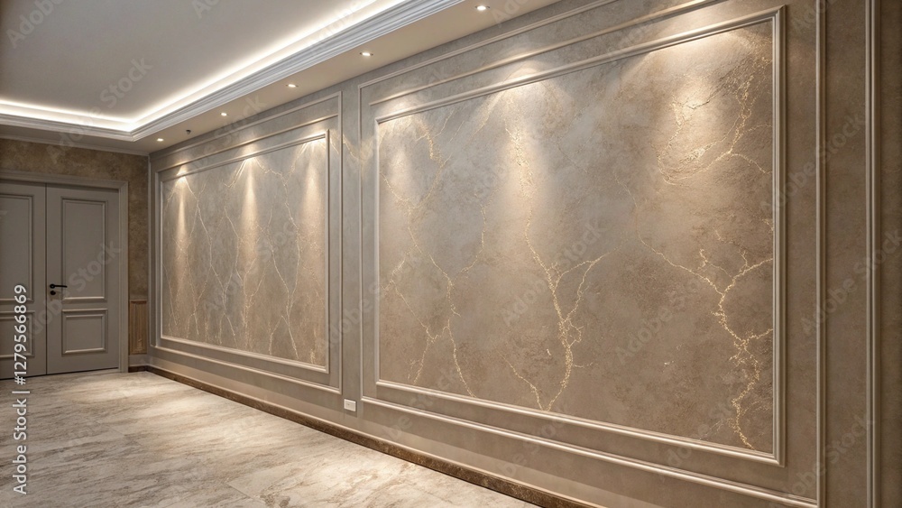 A closer look at Textured House Wainscoting For Luxury Apartments
