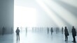 © MyStockz - Ethereal Light and Shadows in Abstract Human Gathering Space