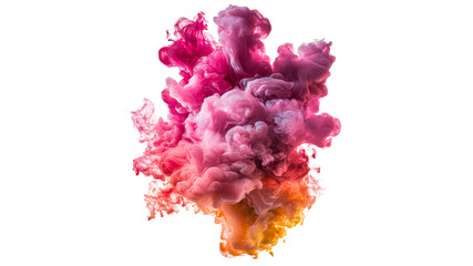 Canvas Print - colorful smoke clouds swirling in artistic display