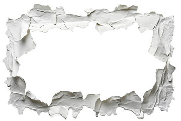 Wall Mural - torn paper frame with blank content space