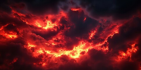 Wall Mural - Striking Fire Background with Design Space