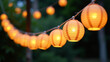 © huaomanz - Whimsical Paper Lantern String Lights – A set of delicate paper lanterns strung together to form enchanting, eco-friendly string lights perfect for outdoor or indoor festive decor.