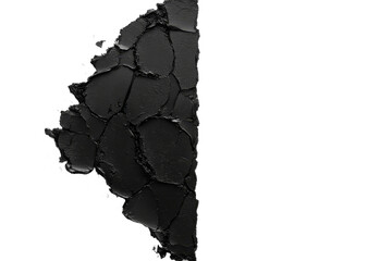 Wall Mural - cracked black textured surface visible