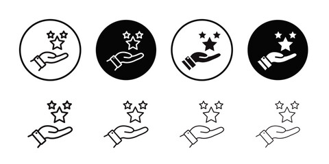 Loyalty program icon Thin line flat illustration